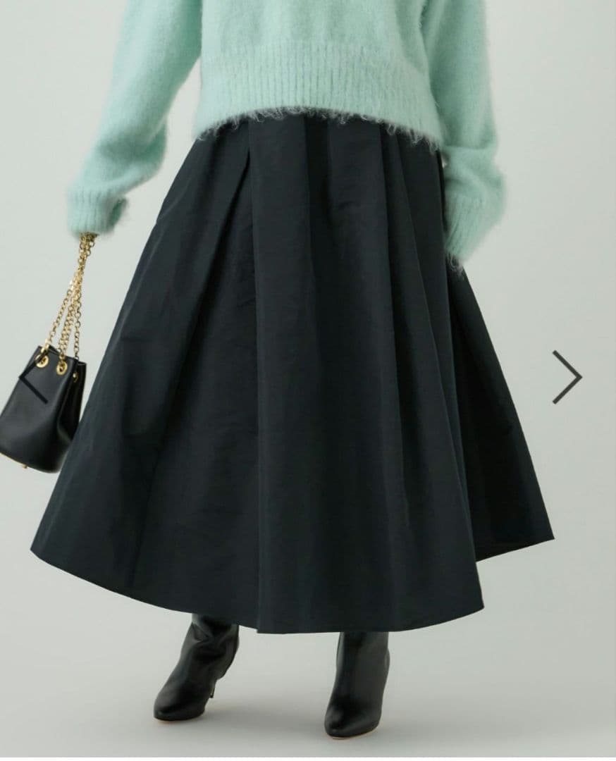 Chaos カオス パフェラタフタスカート ブラック