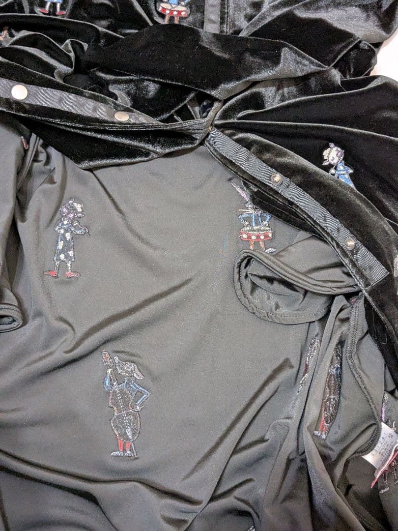 アルベロベロ オレボレブラ 刺繍 オーケストラ ベルベット ロングカーディガン