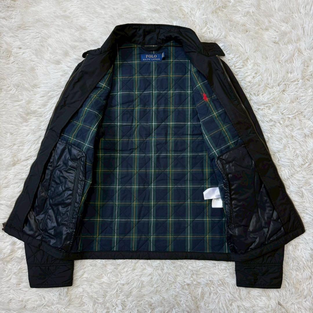 ✨極美品✨ポロラルフローレン スイングトップ キルティング タータンチェック 黒