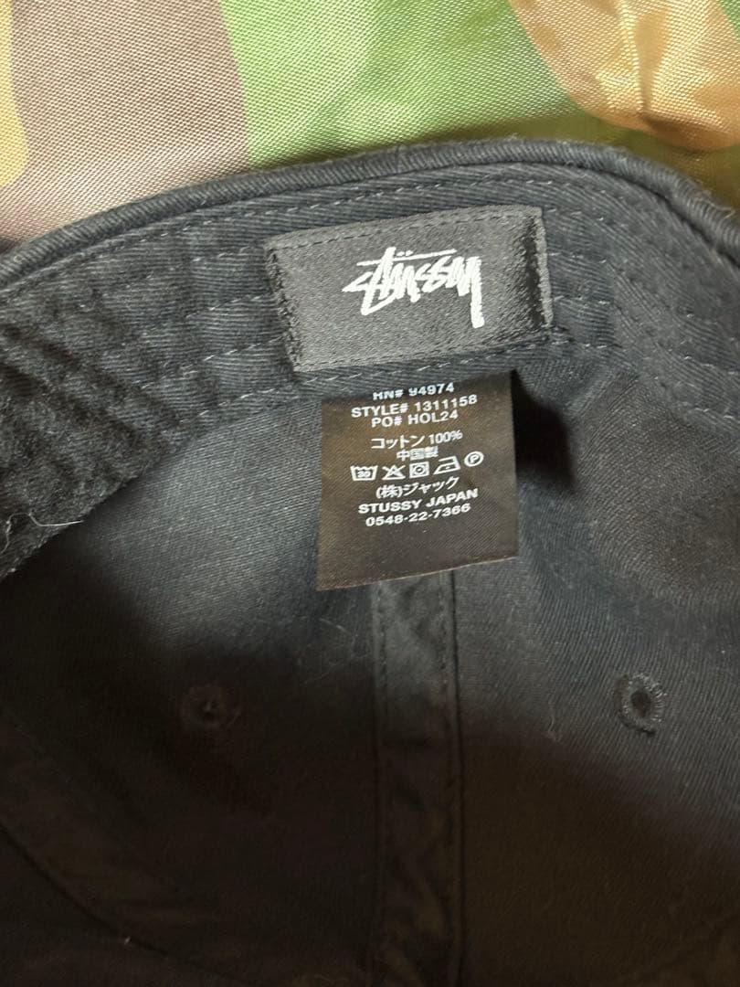 stussy sports キャップ ブラック