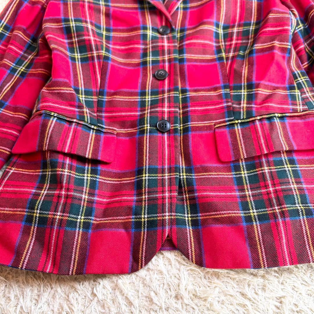 【極美品✨定価6万円】アニエスベー タータンチェックウールジャケット 2020
