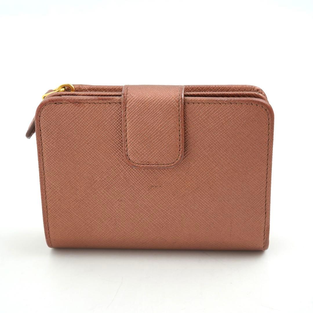 ✨Sランク・箱保証書付き✨　PRADA ミニ財布　サフィアーノレザー　二つ折り