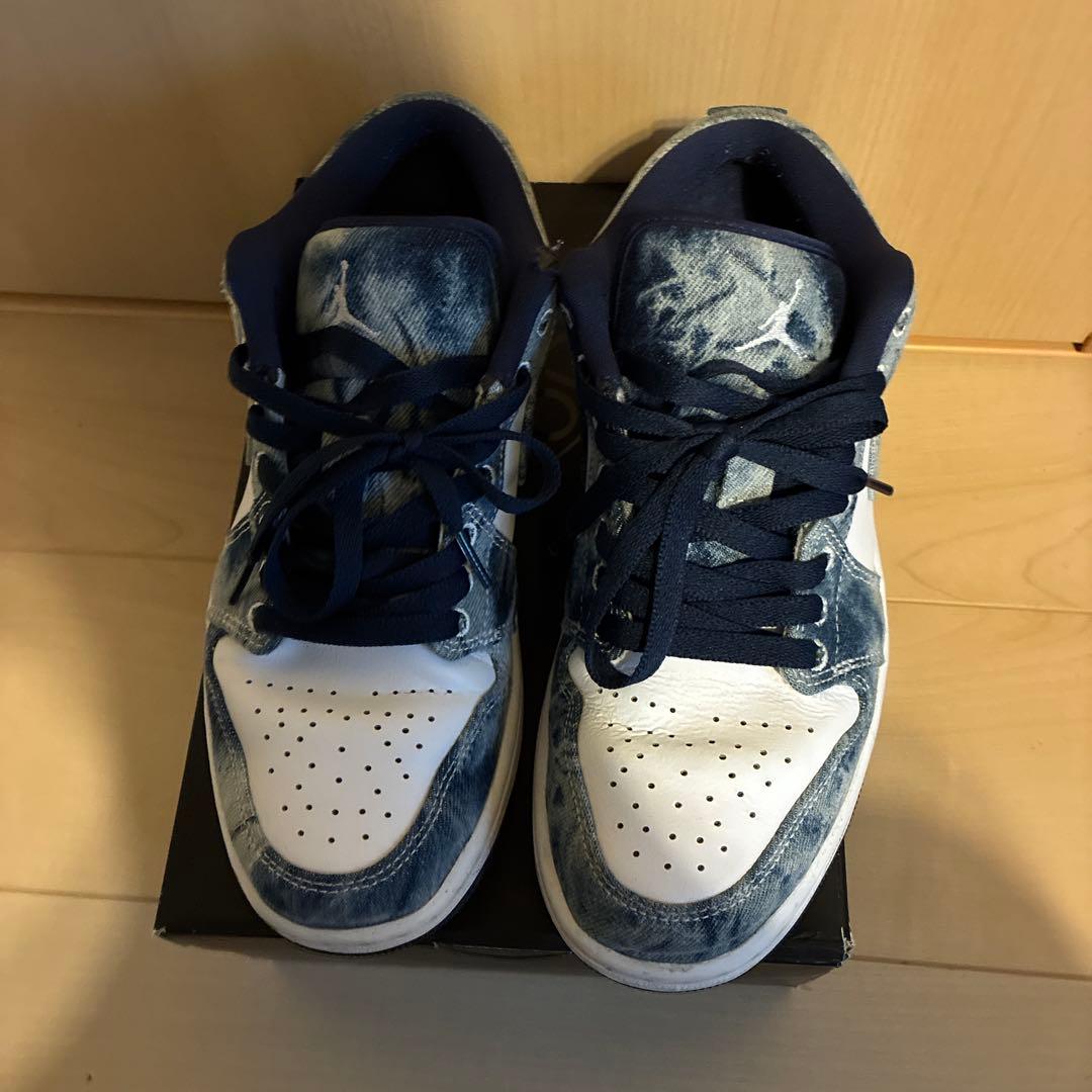 靴 Nike Air Jordan 1 Low Washed Denim 26cm