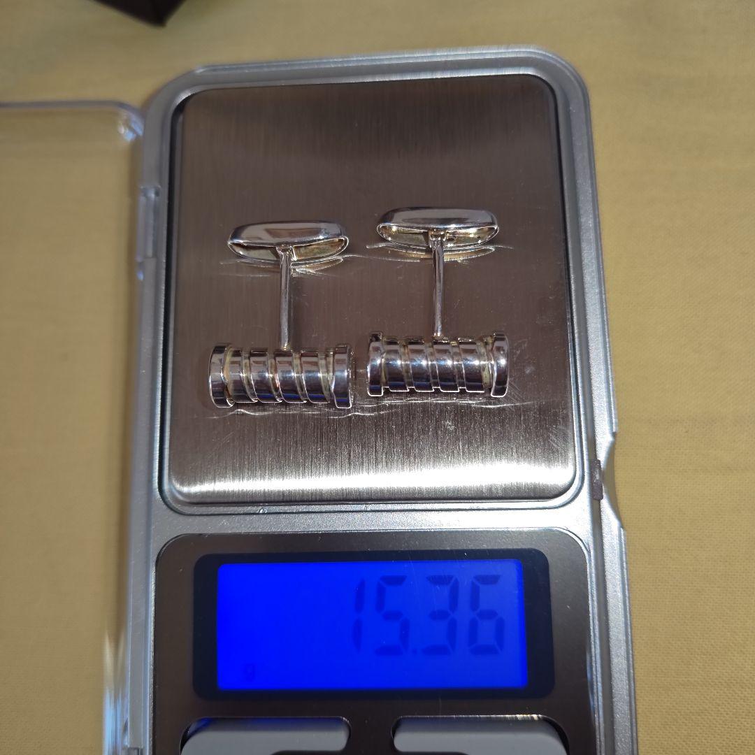 【未使用】ブルガリ 925SV 　バー・カフリンクス　カフス　ビーゼロワン