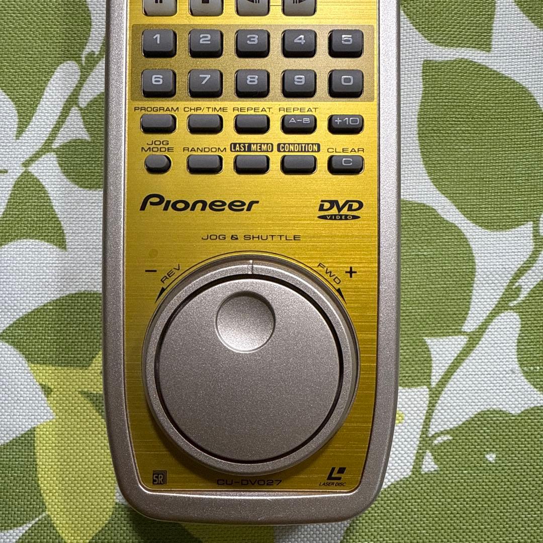 Pioneer LD/DVD/CDリモコン ジョグ & シャトル