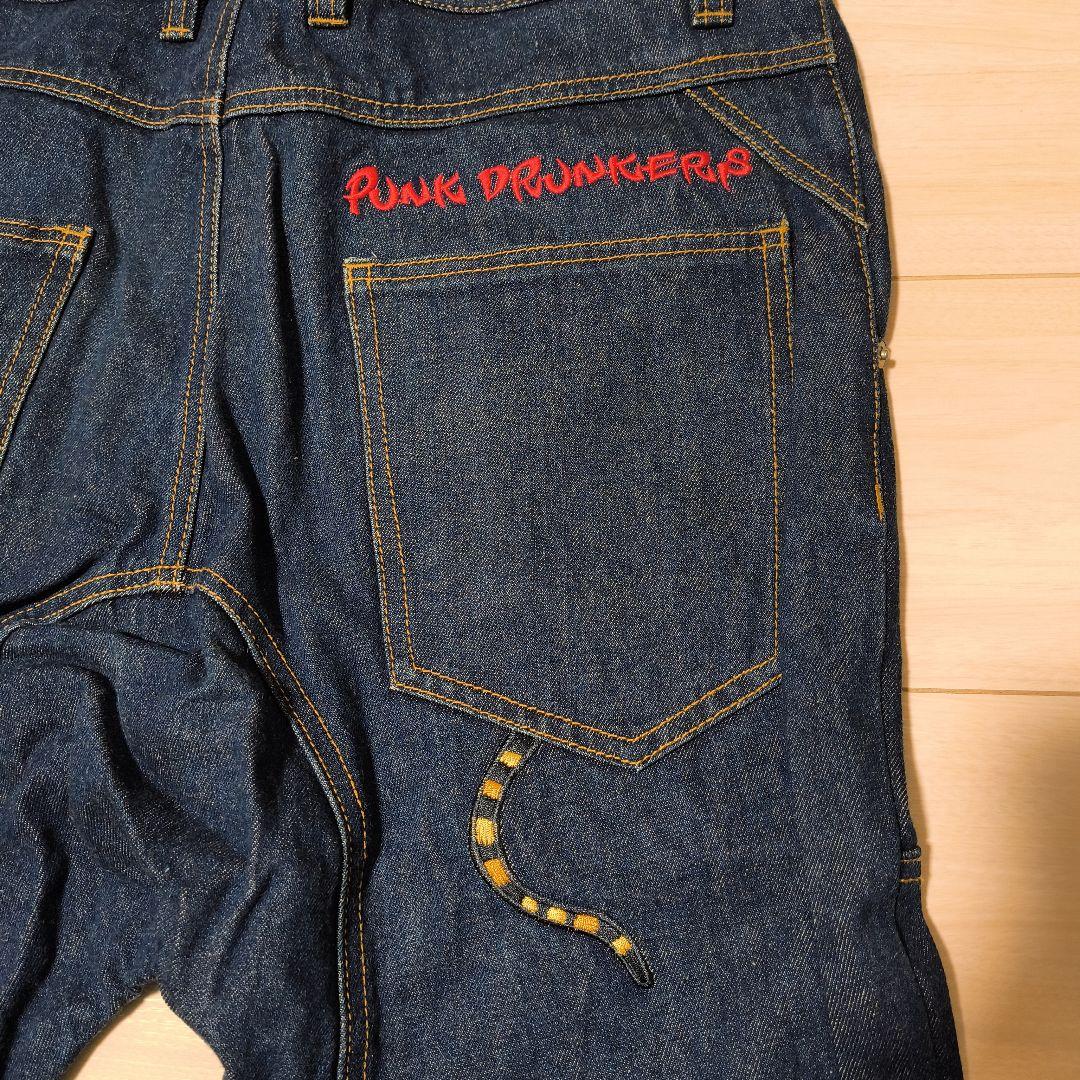カ*リ様 PUNK DRUNKERS サルエル デニム パンツ L パンクドラン