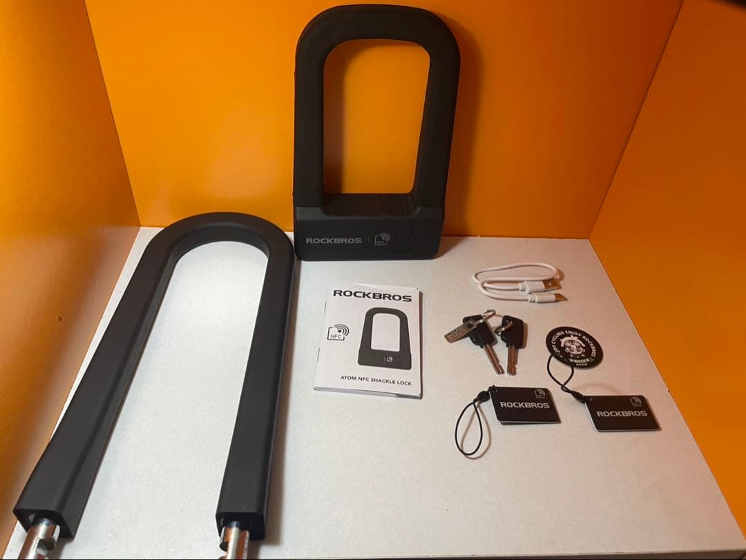 ROCKBROS NFCスマートロック U字ロック