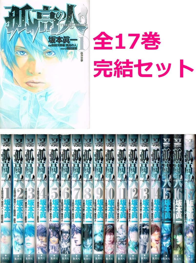 【 送料無料 】　孤高の人　全17巻完結　全巻 セット /　坂本眞一 新田次郎