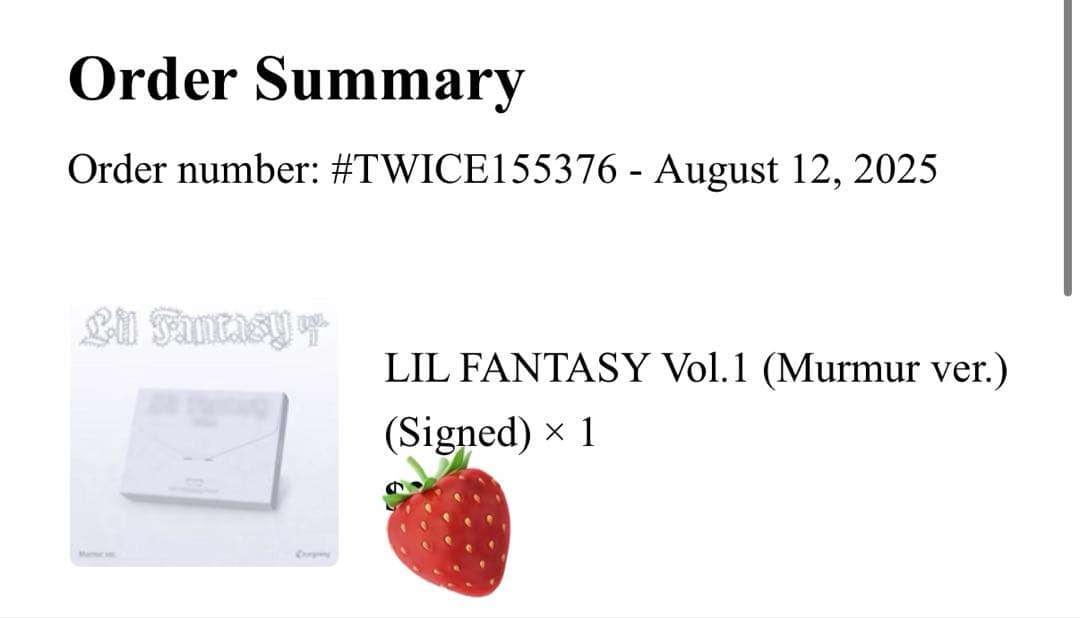 TWICE チェヨン ソロアルバム US盤 直筆サイン付き