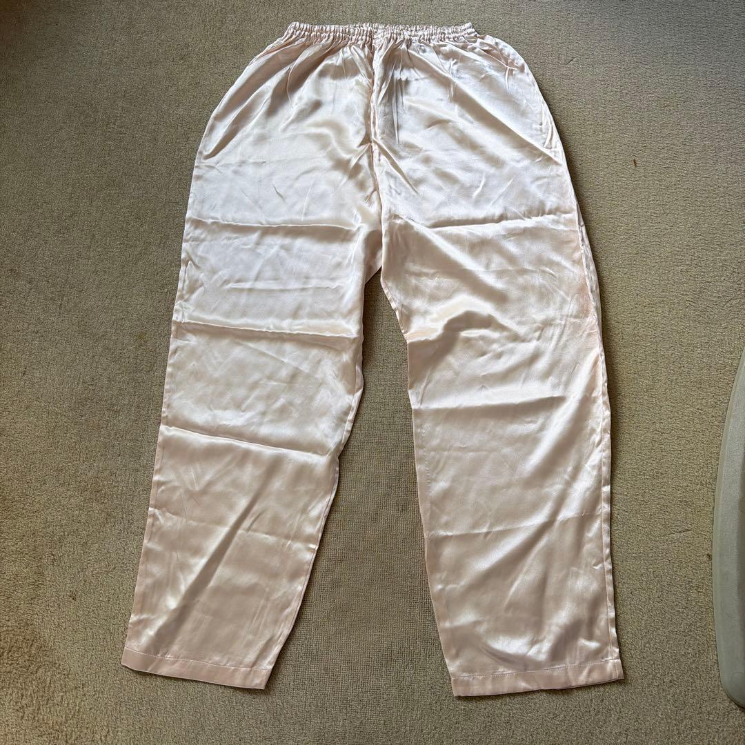 mila schön サーモンピンク シルクサテンパジャマM