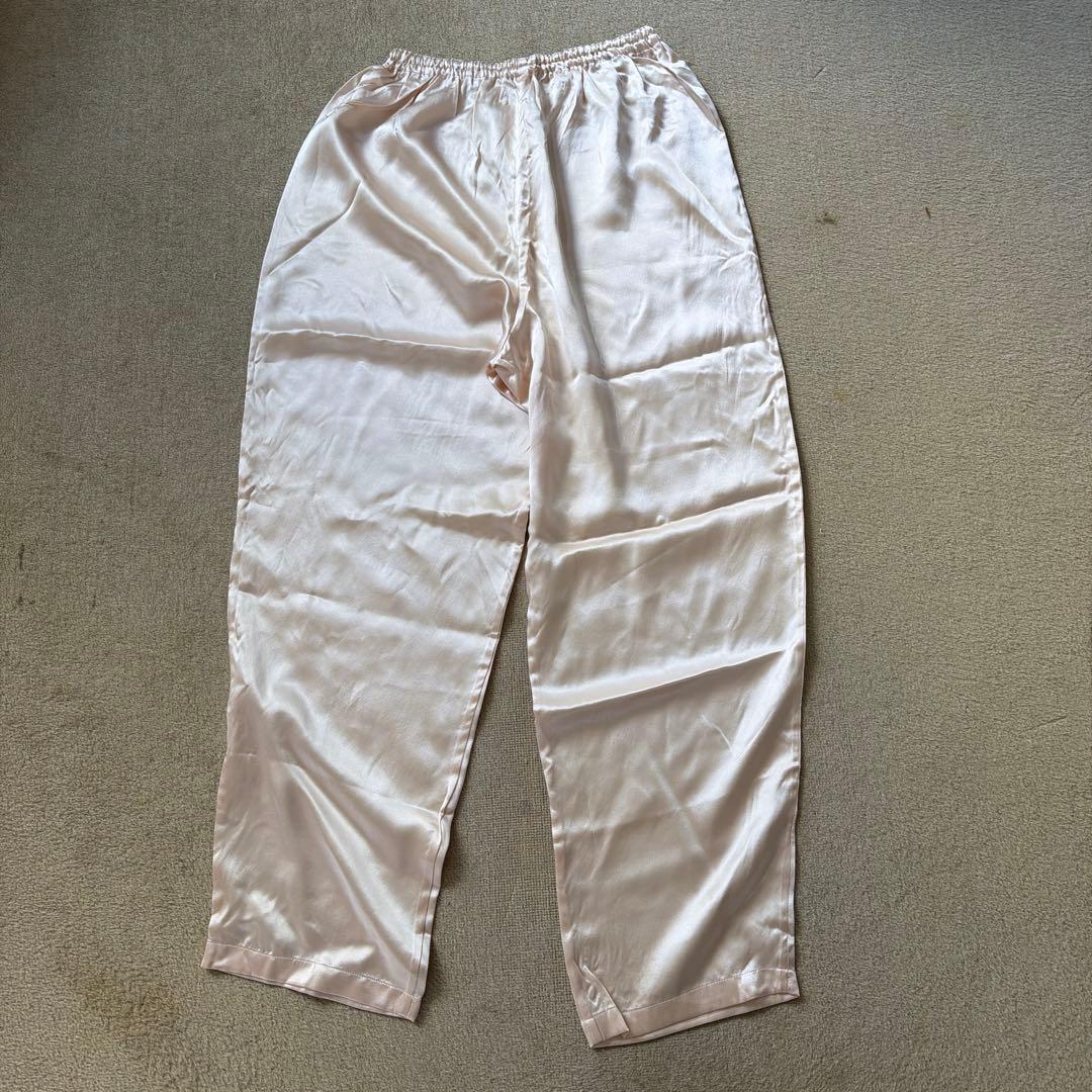 mila schön サーモンピンク シルクサテンパジャマM