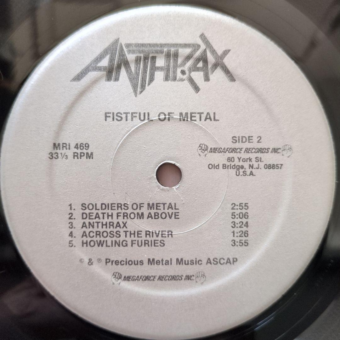 【本国Megaforce盤】Anthrax / Fistful Of l