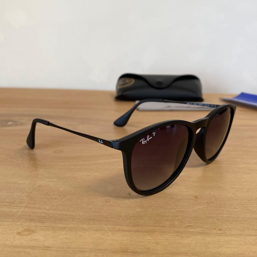 偏光レンズ　RAY-BAN レイバン　ERIKA エリカ マットブラック