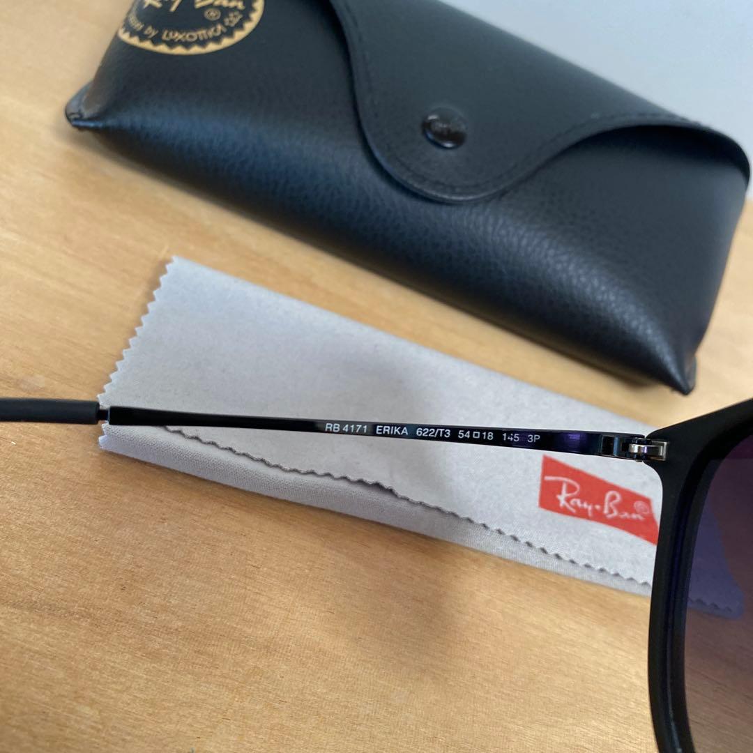 偏光レンズ　RAY-BAN レイバン　ERIKA エリカ マットブラック