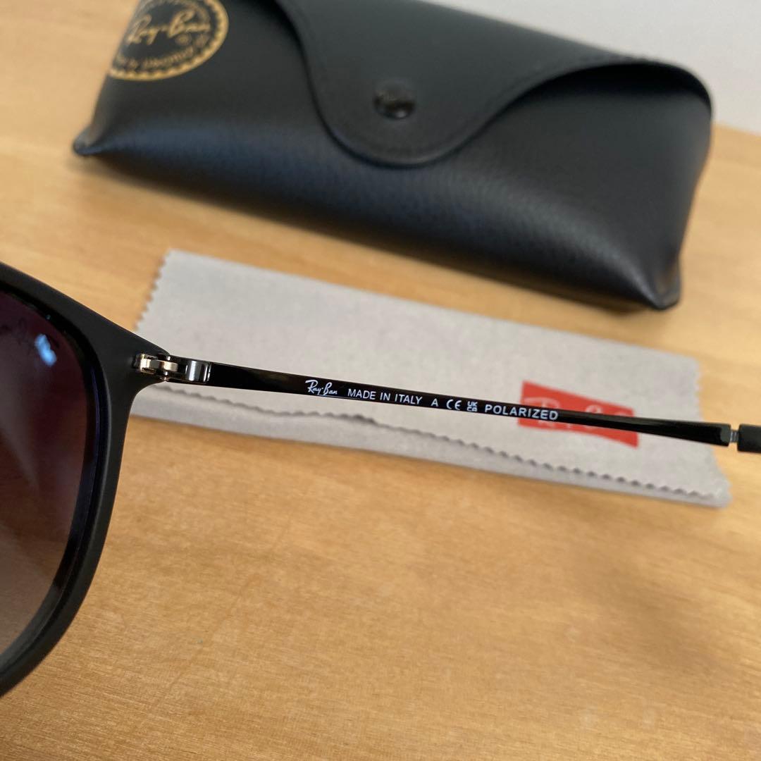 偏光レンズ　RAY-BAN レイバン　ERIKA エリカ マットブラック