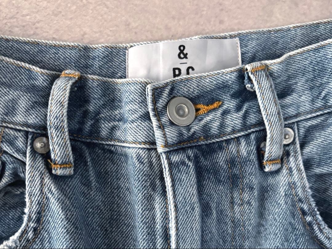 美品 Curensology &RC グッドバギーデニムパンツ 38 風合い良好