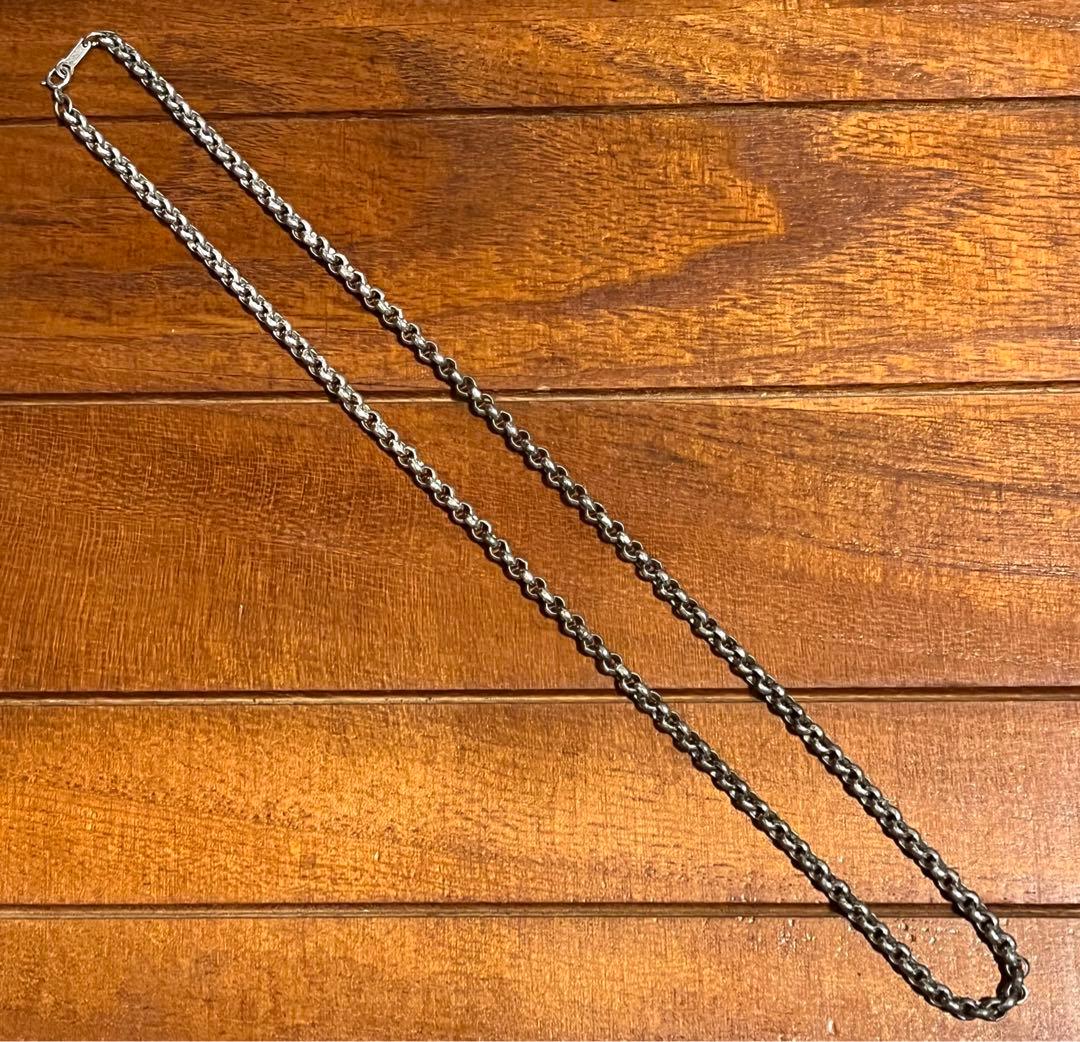 シルバー925 ネックレスチェーン　ロールチェーン