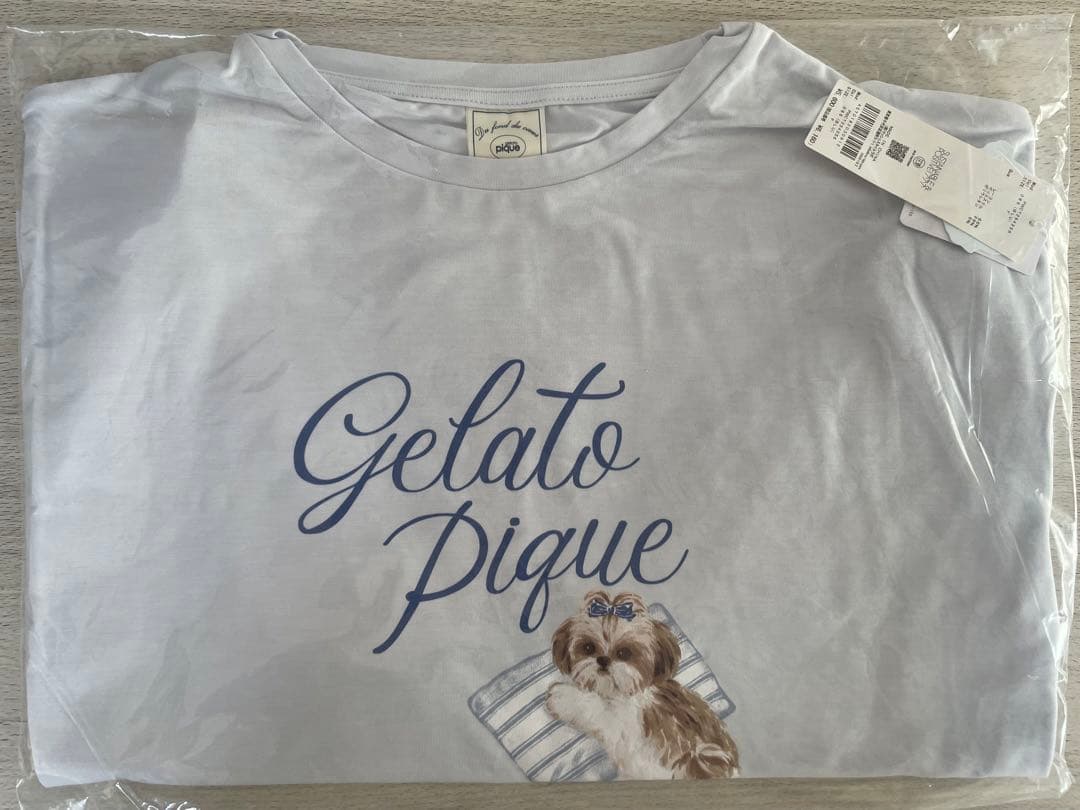 【新品未使用】ジェラートピケ　シーズーロングTシャツ&ショートパンツ　上下セット