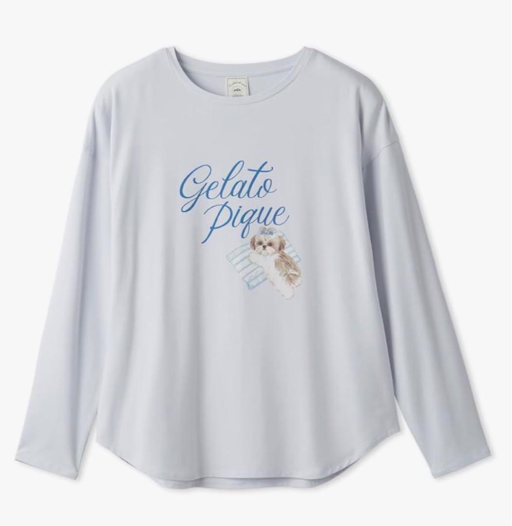 【新品未使用】ジェラートピケ　シーズーロングTシャツ&ショートパンツ　上下セット