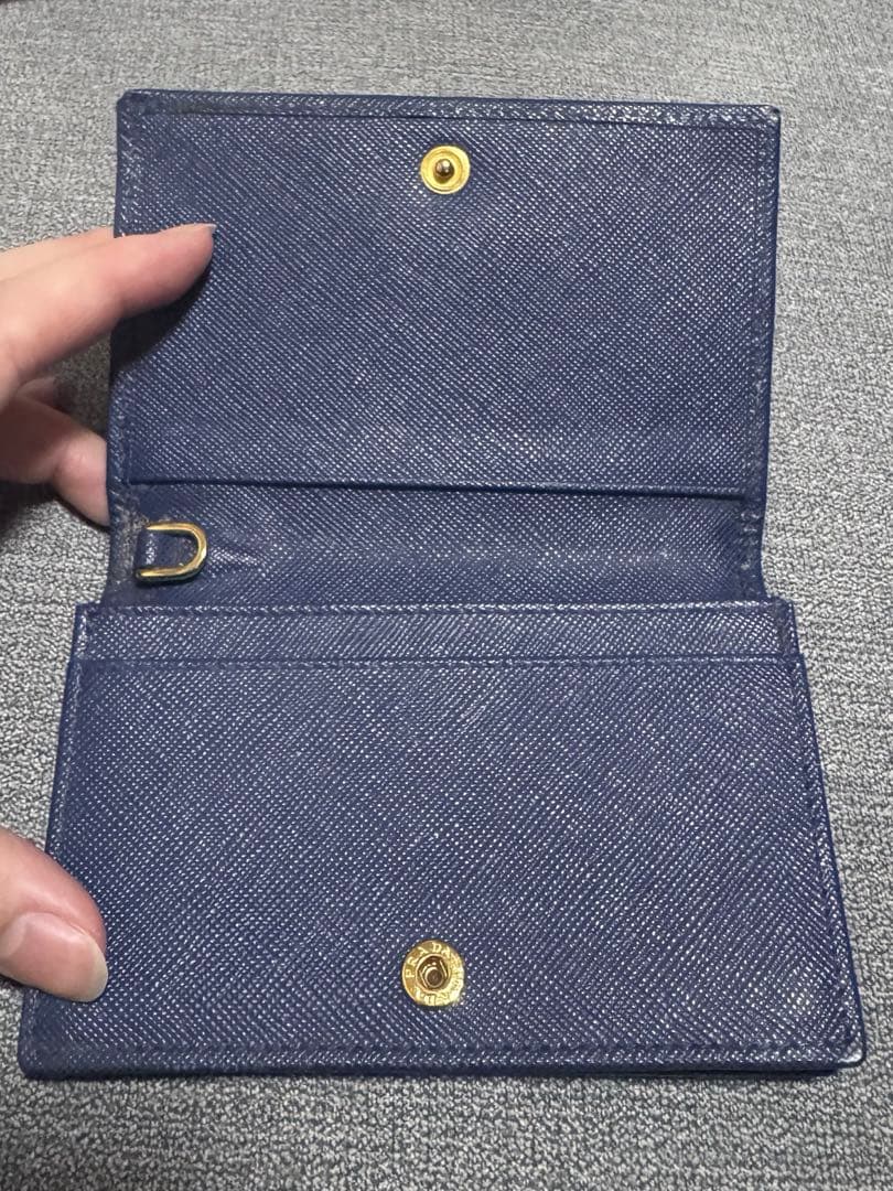 PRADA ネイビー 名刺入れ