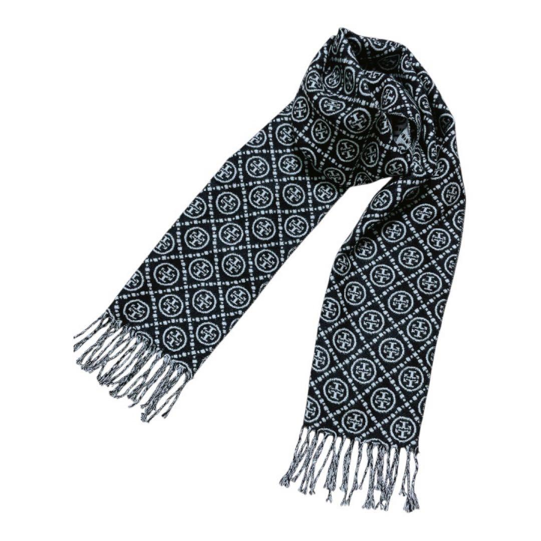 【大人気✨️】トリーバーチ マフラー ロゴ モノグラム ストール
