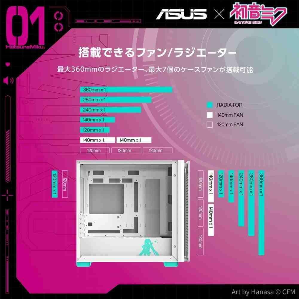 ASUS A23 初音ミク コラボ PCケース 限定モデル