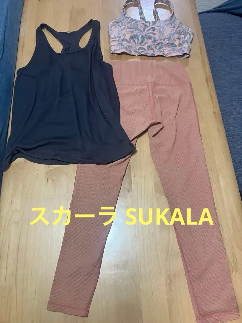 スカーラ SUKALA ブラトップ　レギンス Mセットアップ上下　ホットヨガラバ