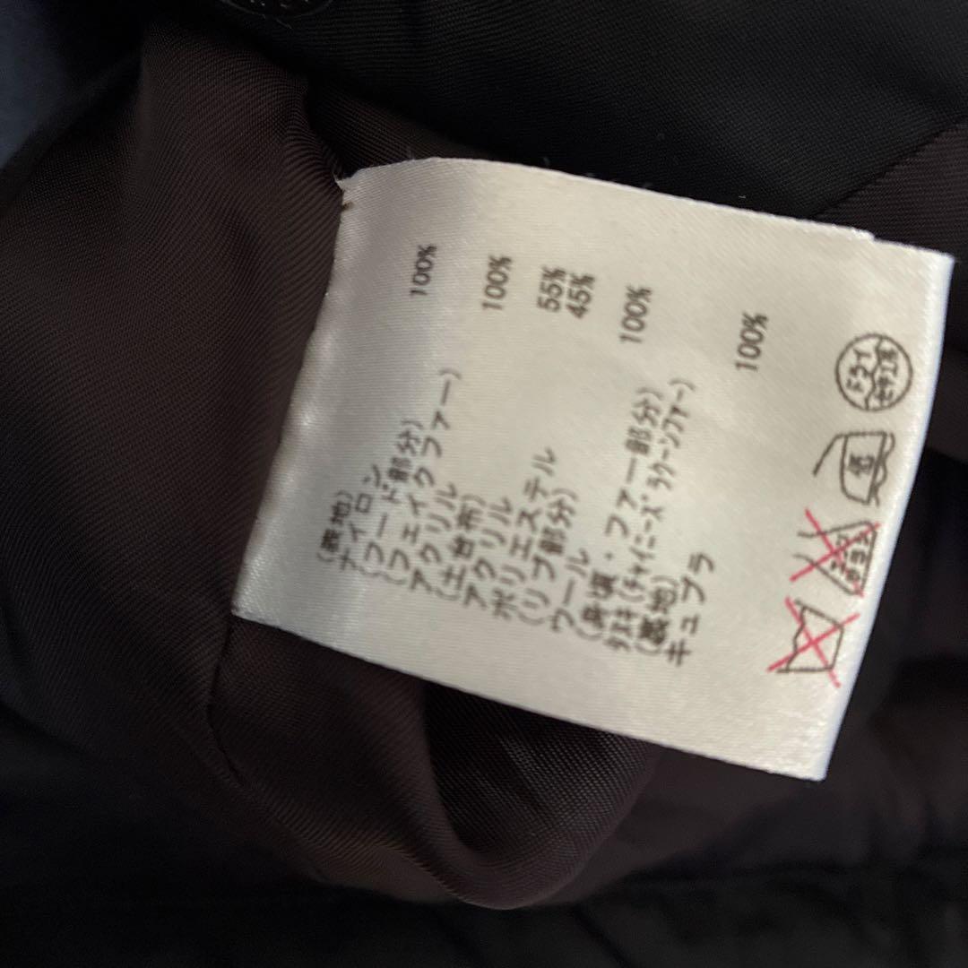 GRACE CONTINENTAL コート　ラクーンファー　フード