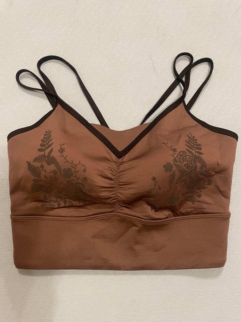 【SUKALA】フラワーブーケブラトップ ブラウン Sサイズ