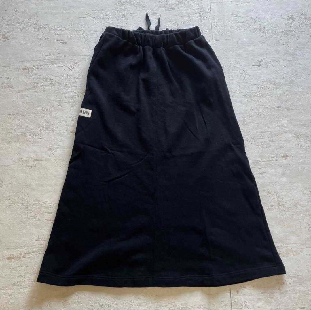 美品　PINK HOUSE ブラック フレアロングスカート