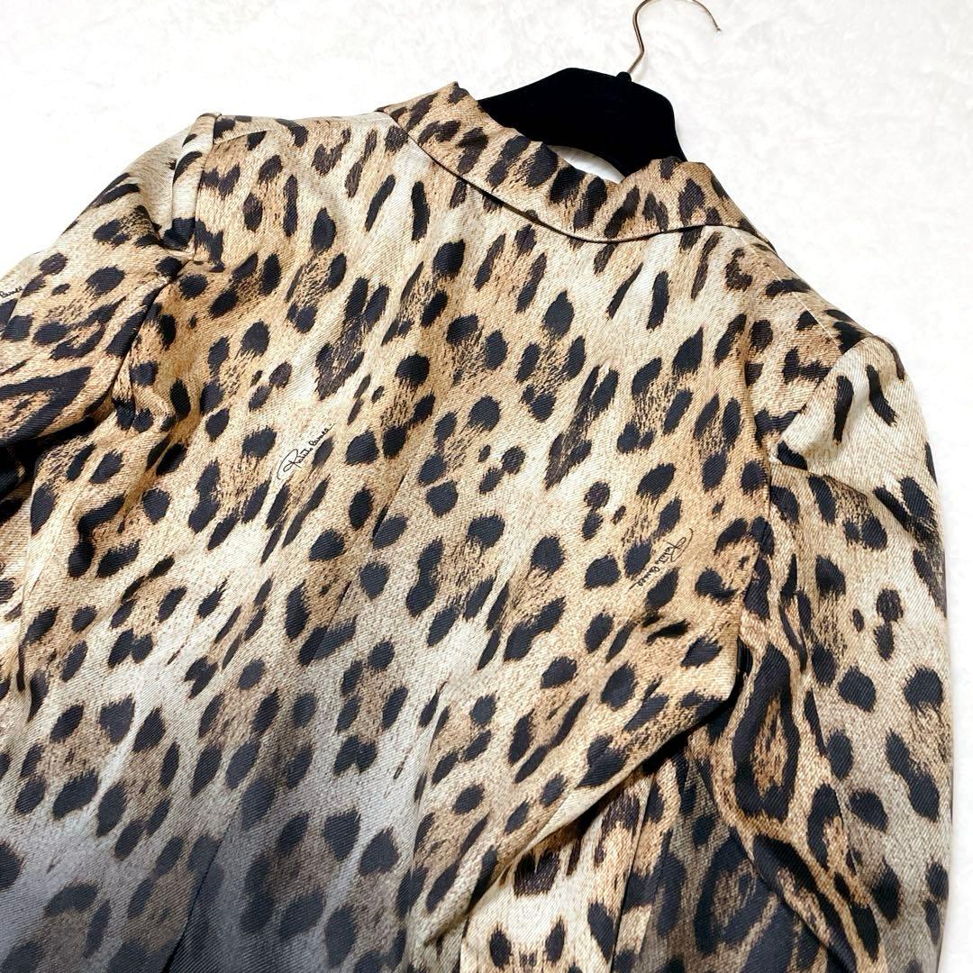【美品】Roberto Cavalli テーラード ブレザー　シルク100%