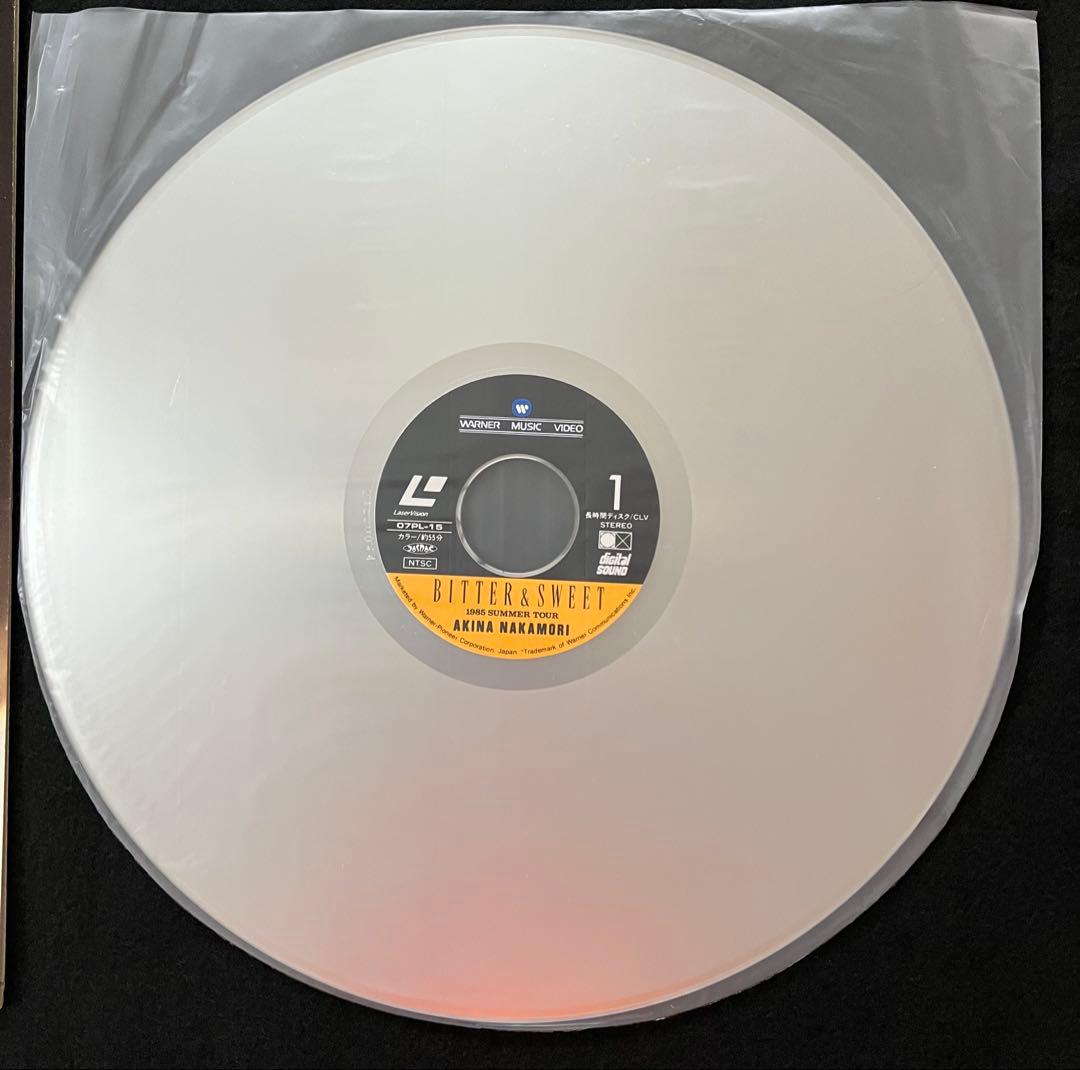 貴重 直筆サイン付 中森明菜 レーザーディスク BITTER&SWEET 1枚