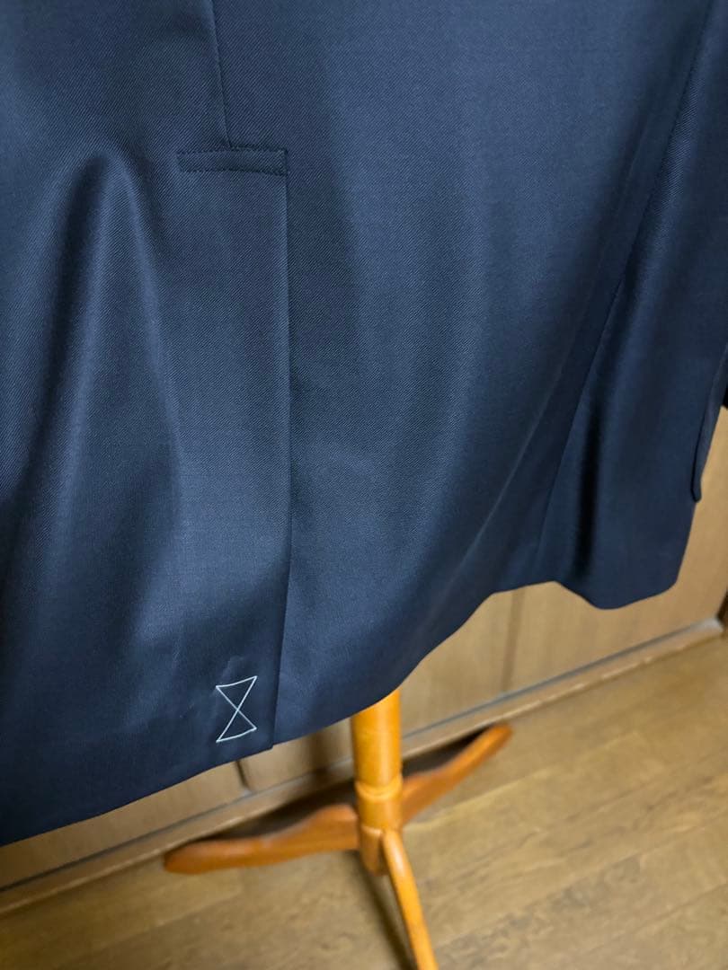 ネイビー テーラードジャケット ゴールドボタン