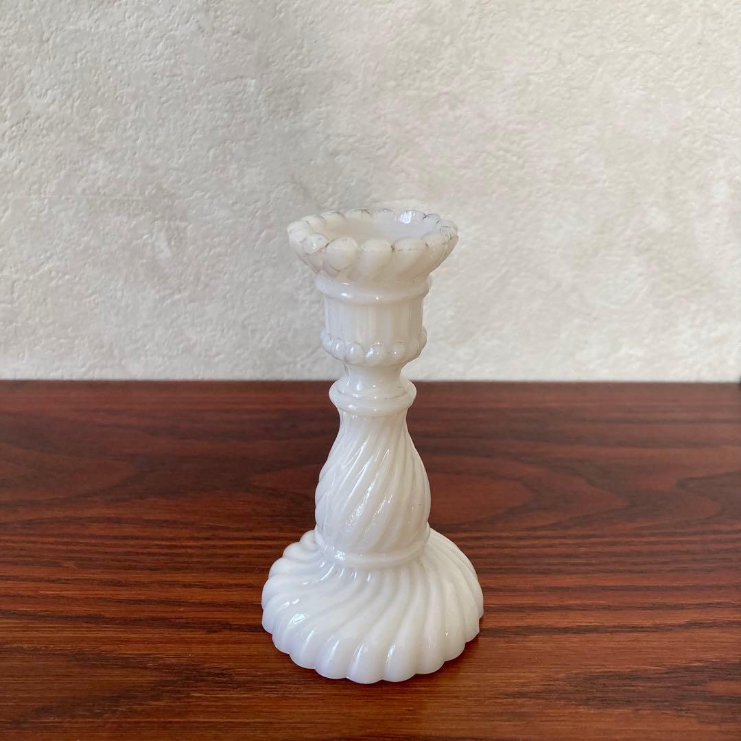専用　燭台　ミルクガラス　ろうそく立て　キャンドルスタンド　ヴィンテージ