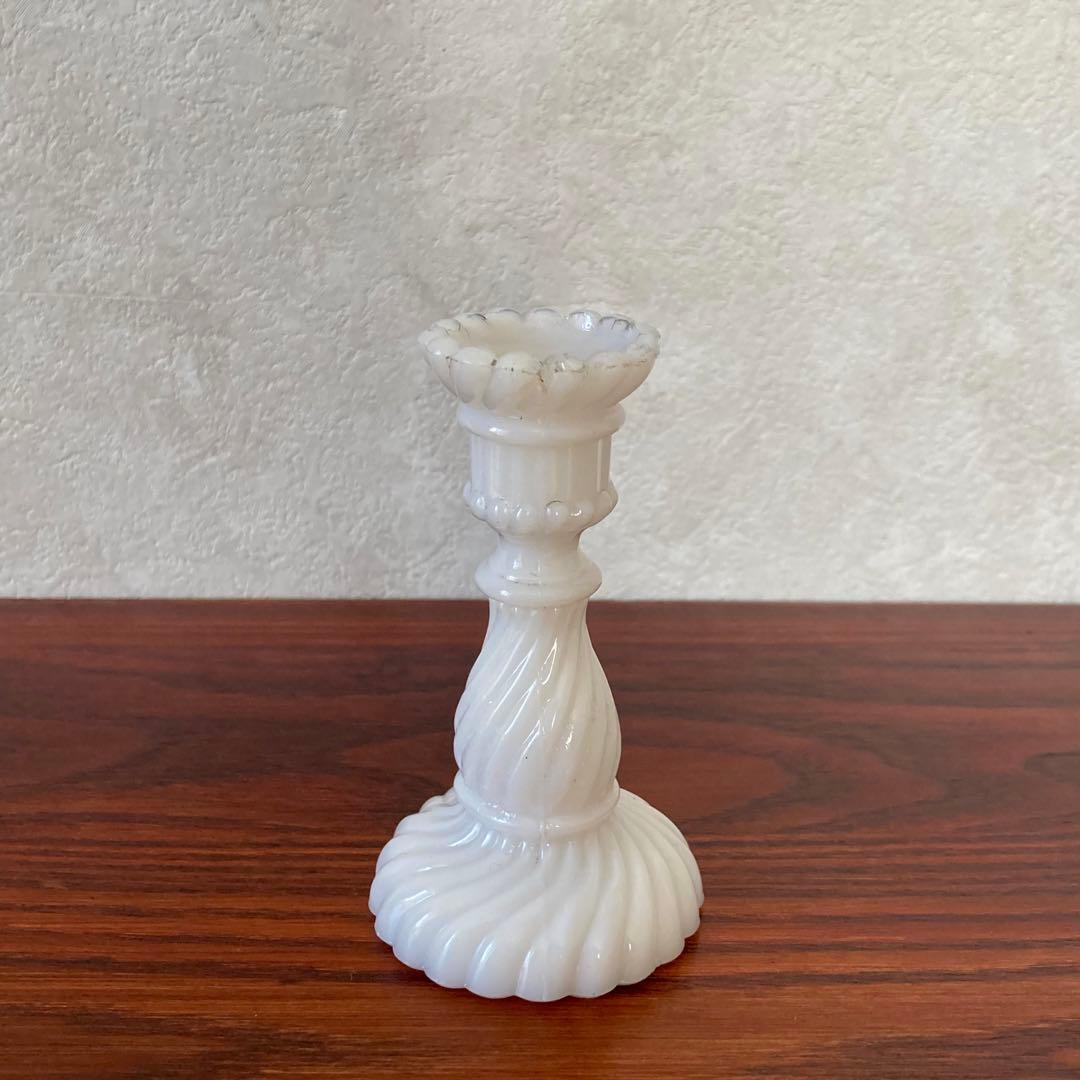専用　燭台　ミルクガラス　ろうそく立て　キャンドルスタンド　ヴィンテージ