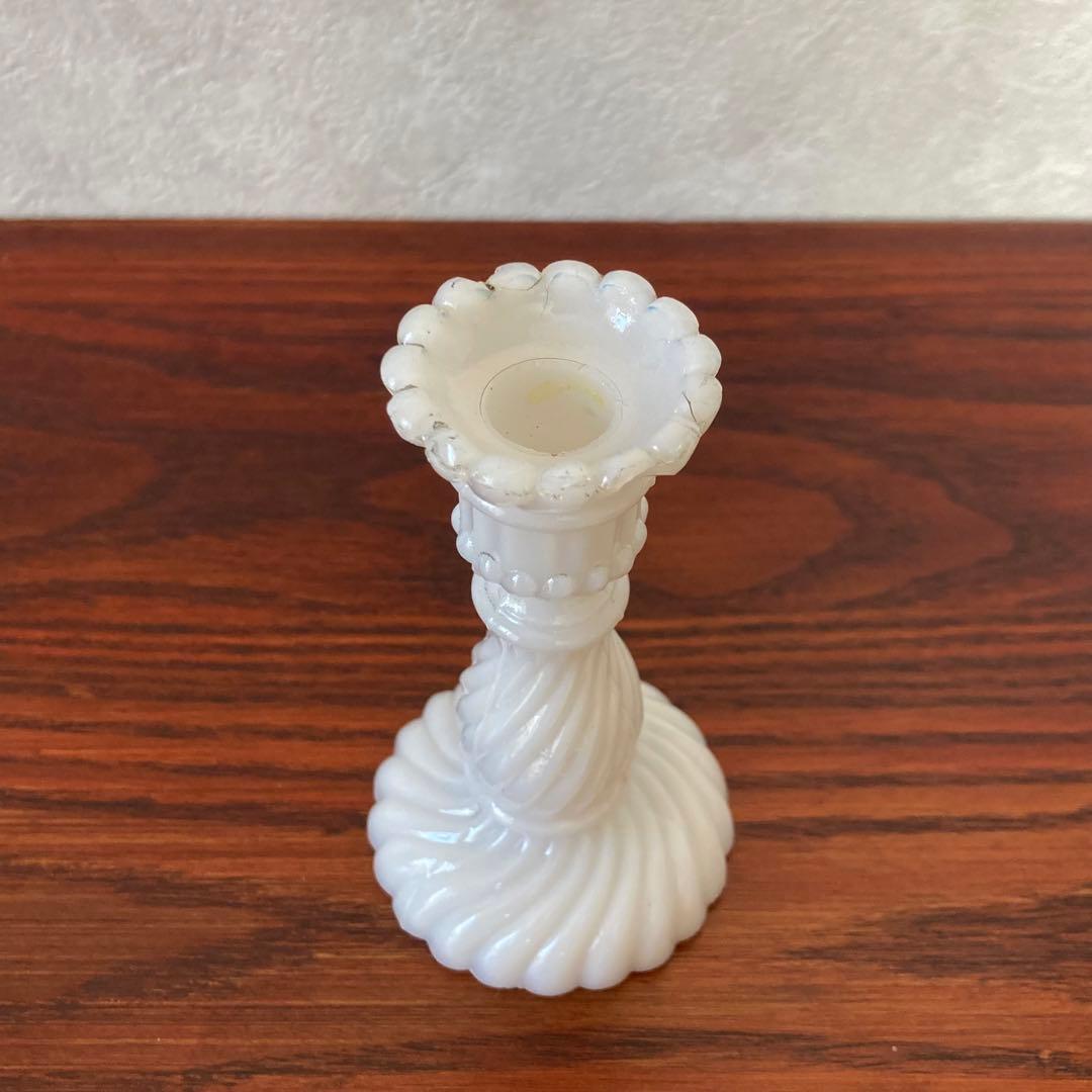 専用　燭台　ミルクガラス　ろうそく立て　キャンドルスタンド　ヴィンテージ