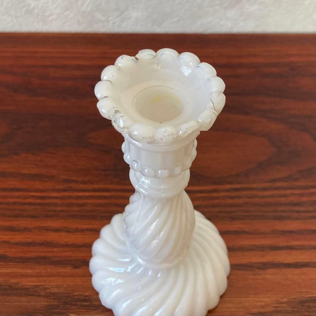 専用　燭台　ミルクガラス　ろうそく立て　キャンドルスタンド　ヴィンテージ