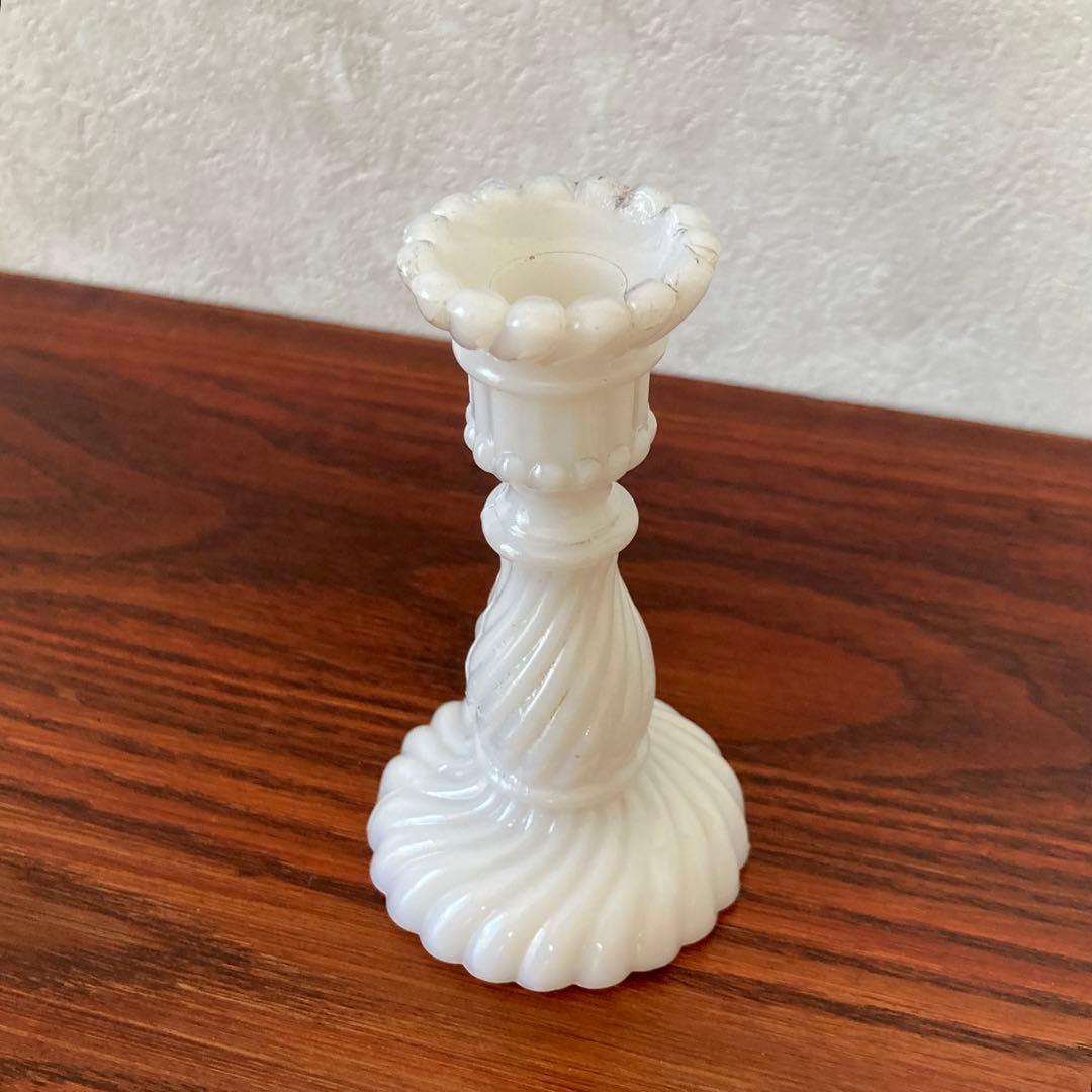 専用　燭台　ミルクガラス　ろうそく立て　キャンドルスタンド　ヴィンテージ