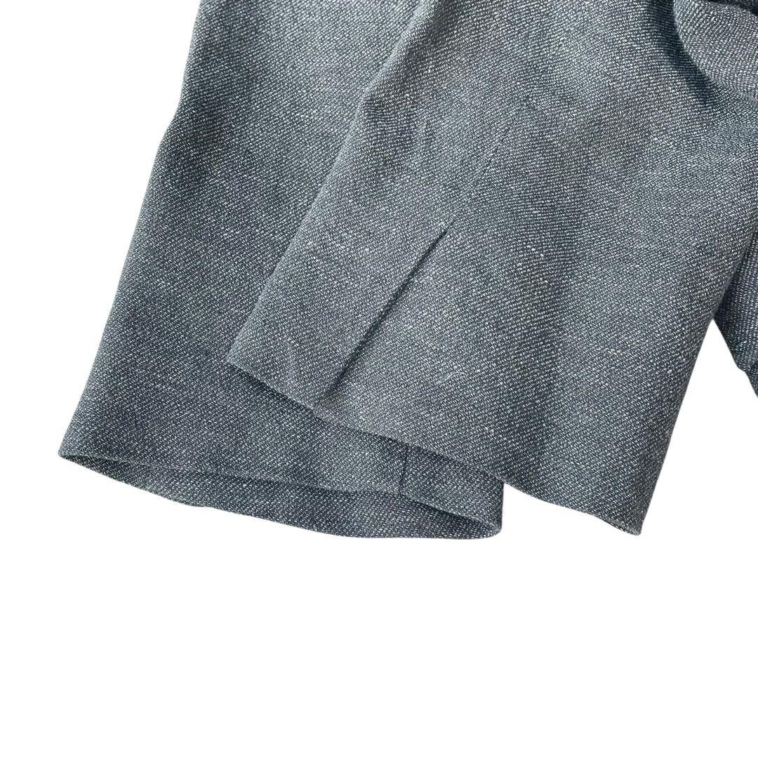 ほぼ未使用✨MaxMara リネンジャケット イタリア製 白タグ 44 グレー