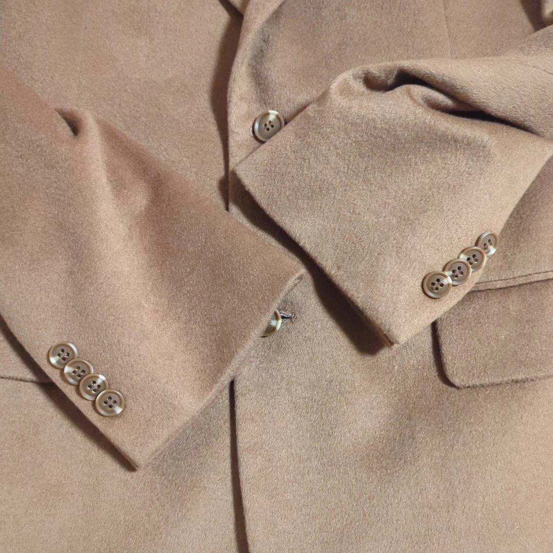 美品　G.GAGLIANO　カシミア100　テーラードジャケット　キャメル　LL