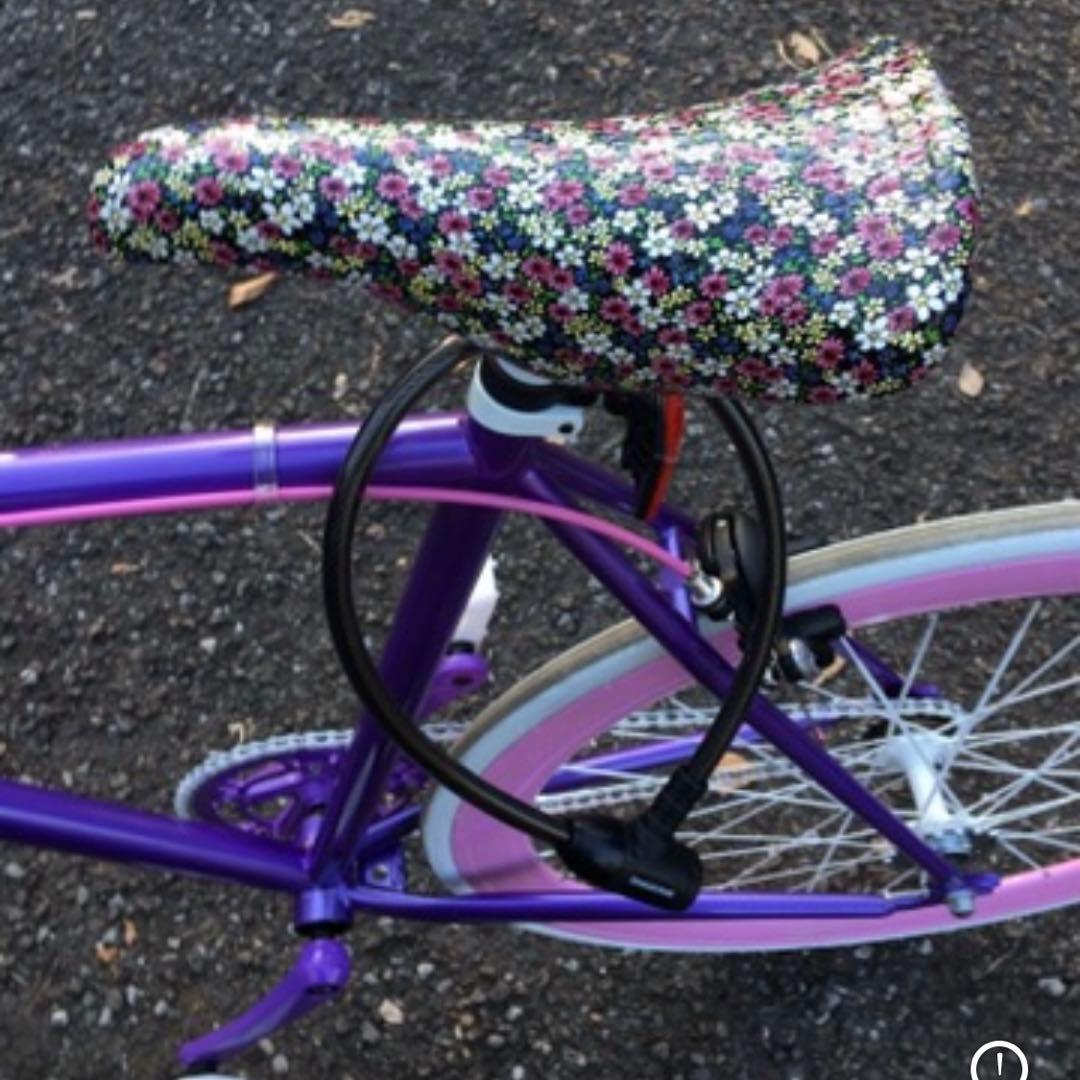 カスタム自転車　pink×purple