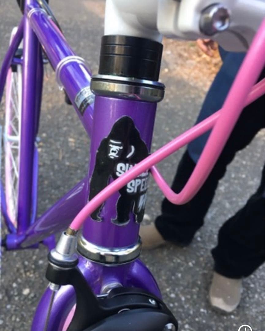 カスタム自転車　pink×purple
