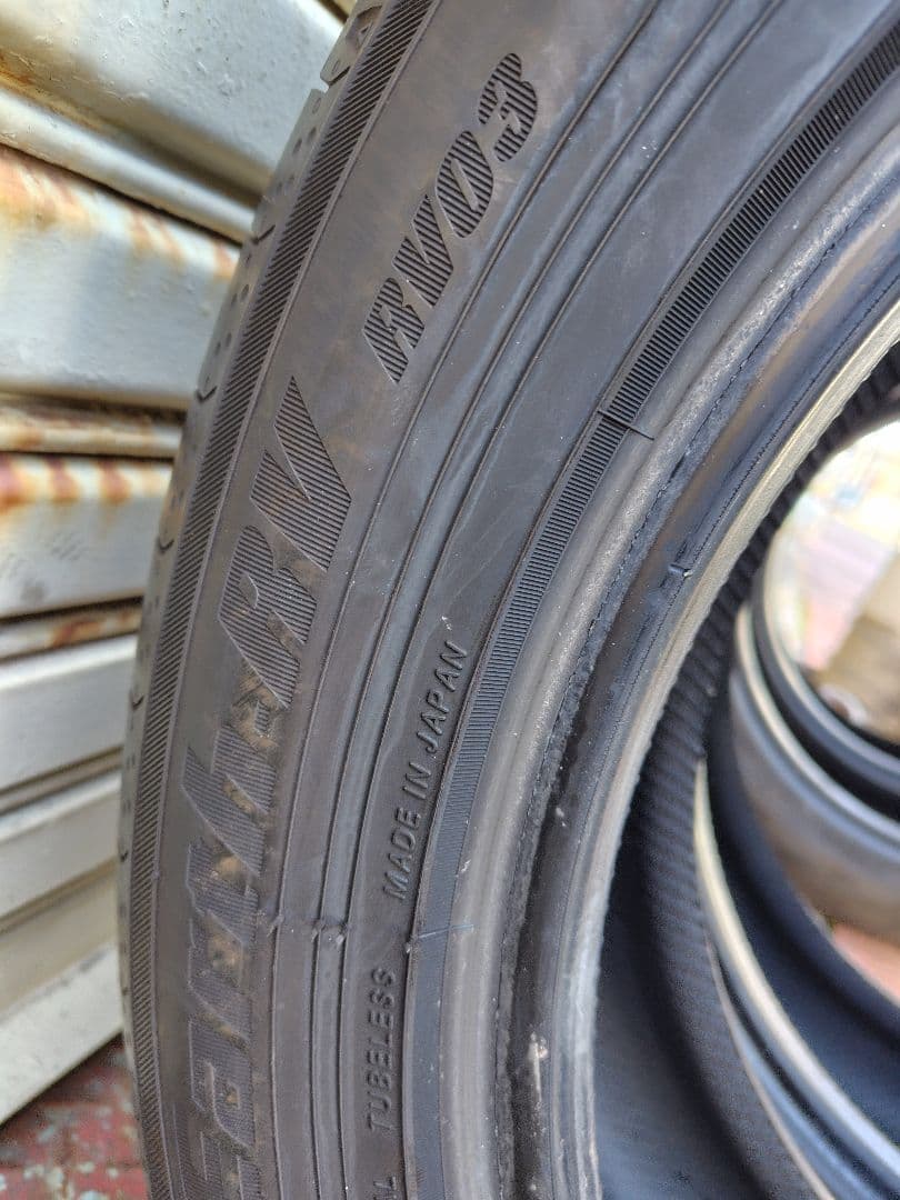 5080ヨコハマ RV03 225/55R18 23年製 8分山２本セット