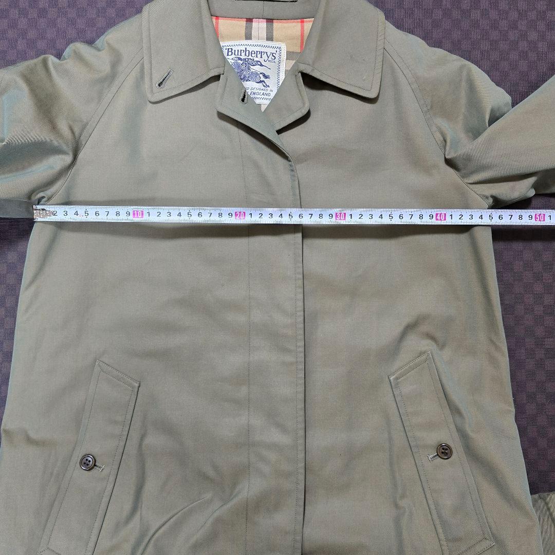 バーバリー Burberrys ステンカラーコート ノバチェック 玉虫色 白タグ