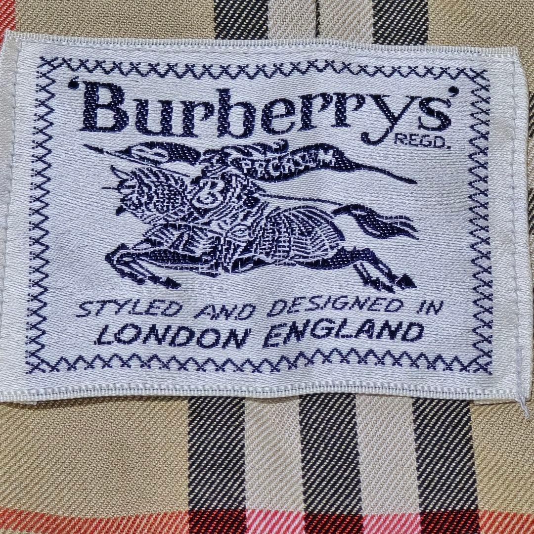 バーバリー Burberrys ステンカラーコート ノバチェック 玉虫色 白タグ