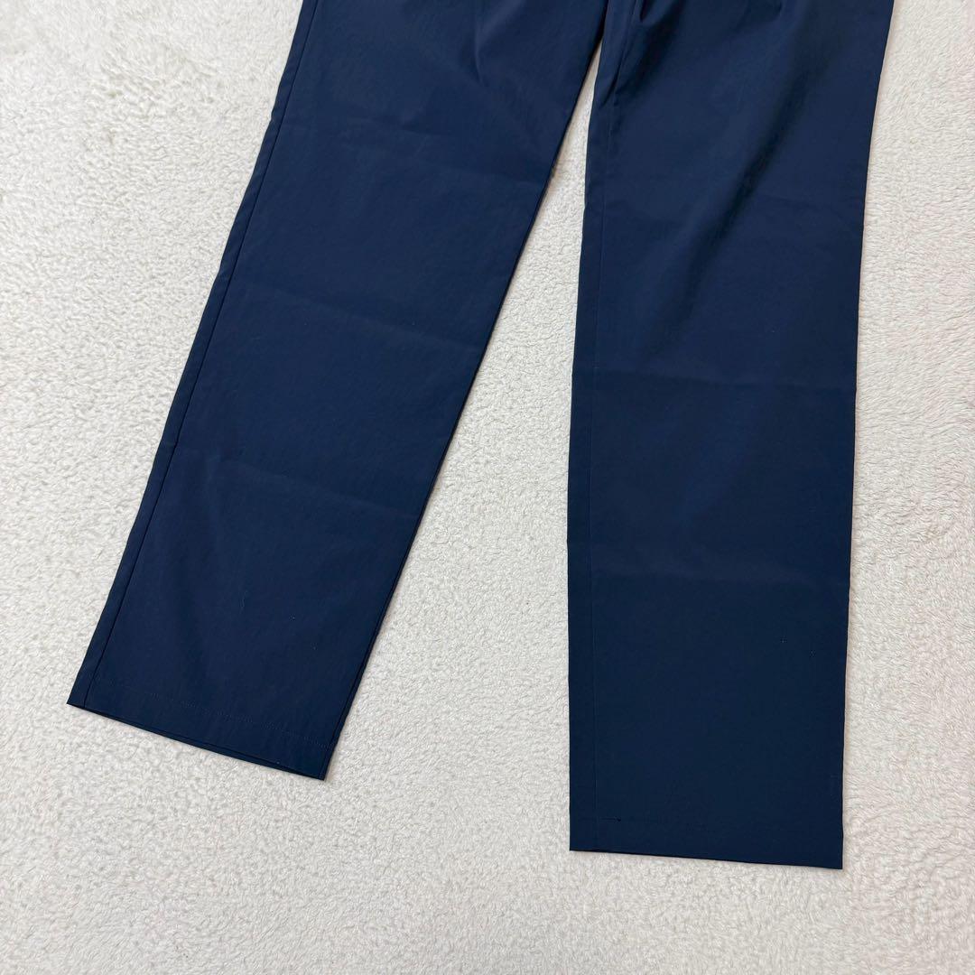 新品　ホーンガーメント　ゴルフパンツ　近年　ネイビー　ロゴ金具　ワッペン