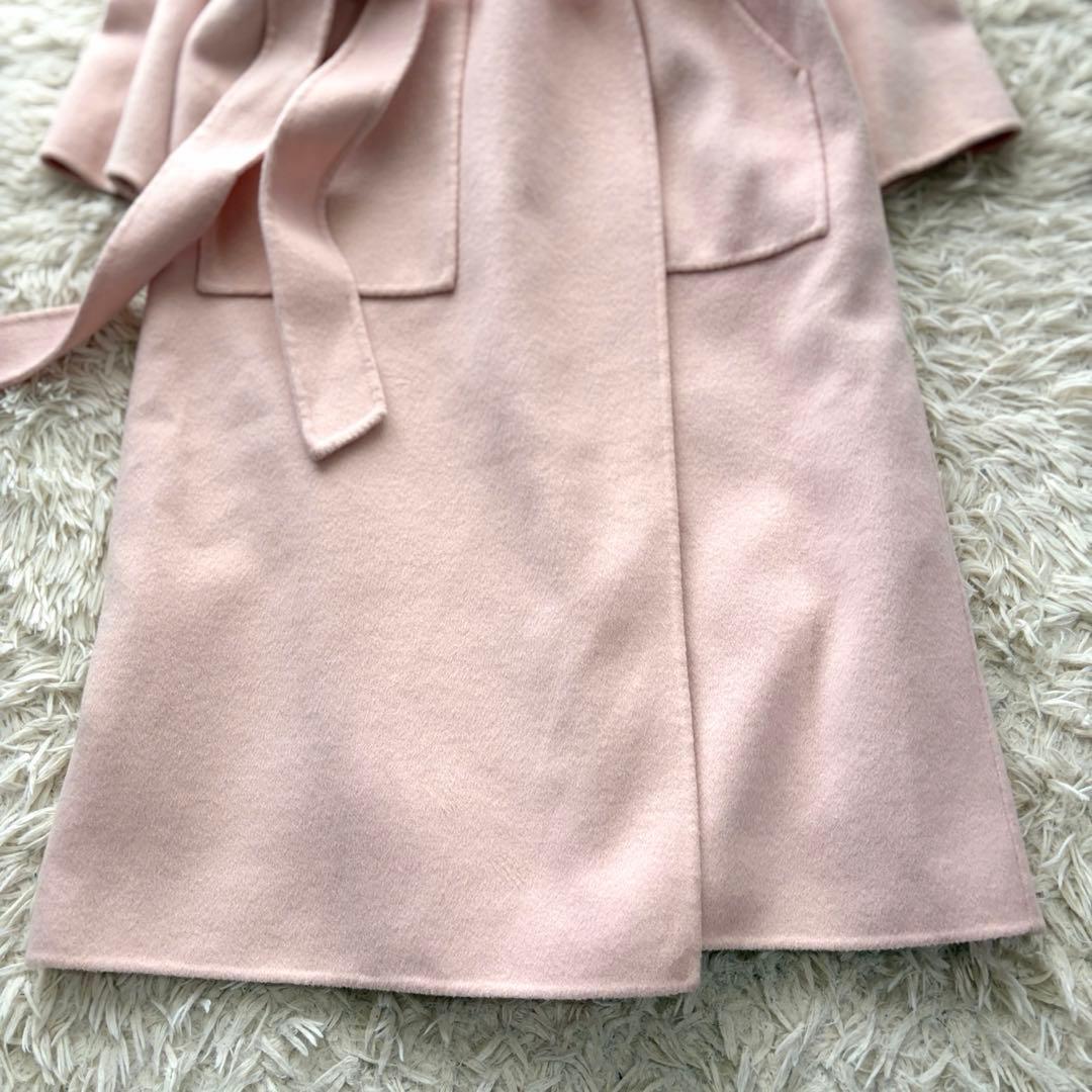 【専用✨】uncraveライトリバー ロングコート ベルト付 ピンク スプリング