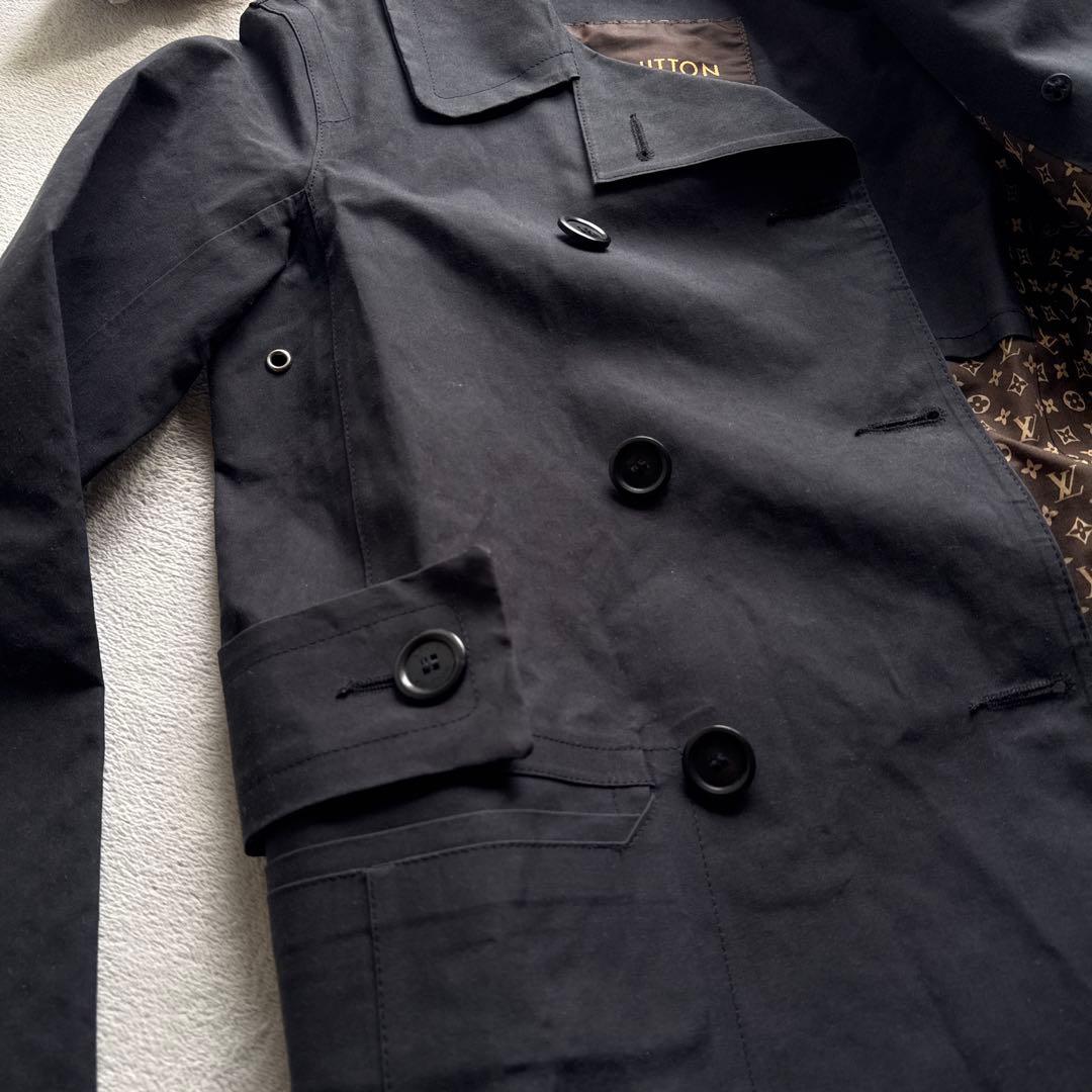 LOUIS VUITTON【S-M】モノグラムマッキントッシュダブルハーフコート