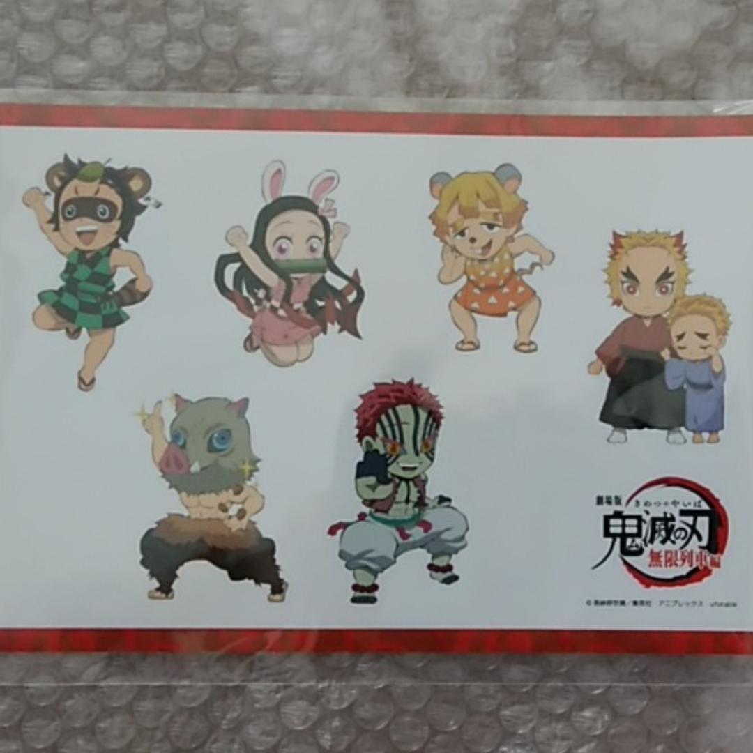 「鬼滅の刃」レトロ看板ランチョンマット クリアファイルA 煉獄 シール