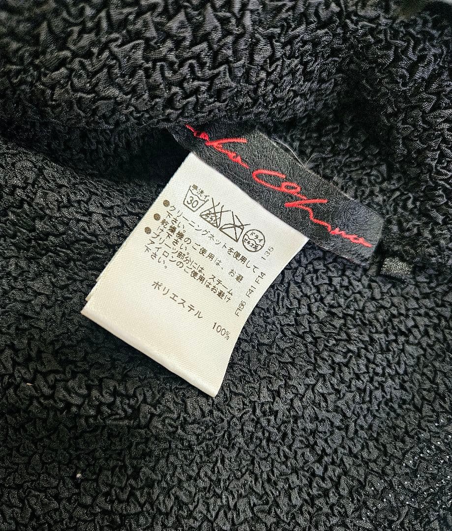 ノコオーノ プリーツ カーディガン ジャケット 黒 ブラック 38 ビジュー